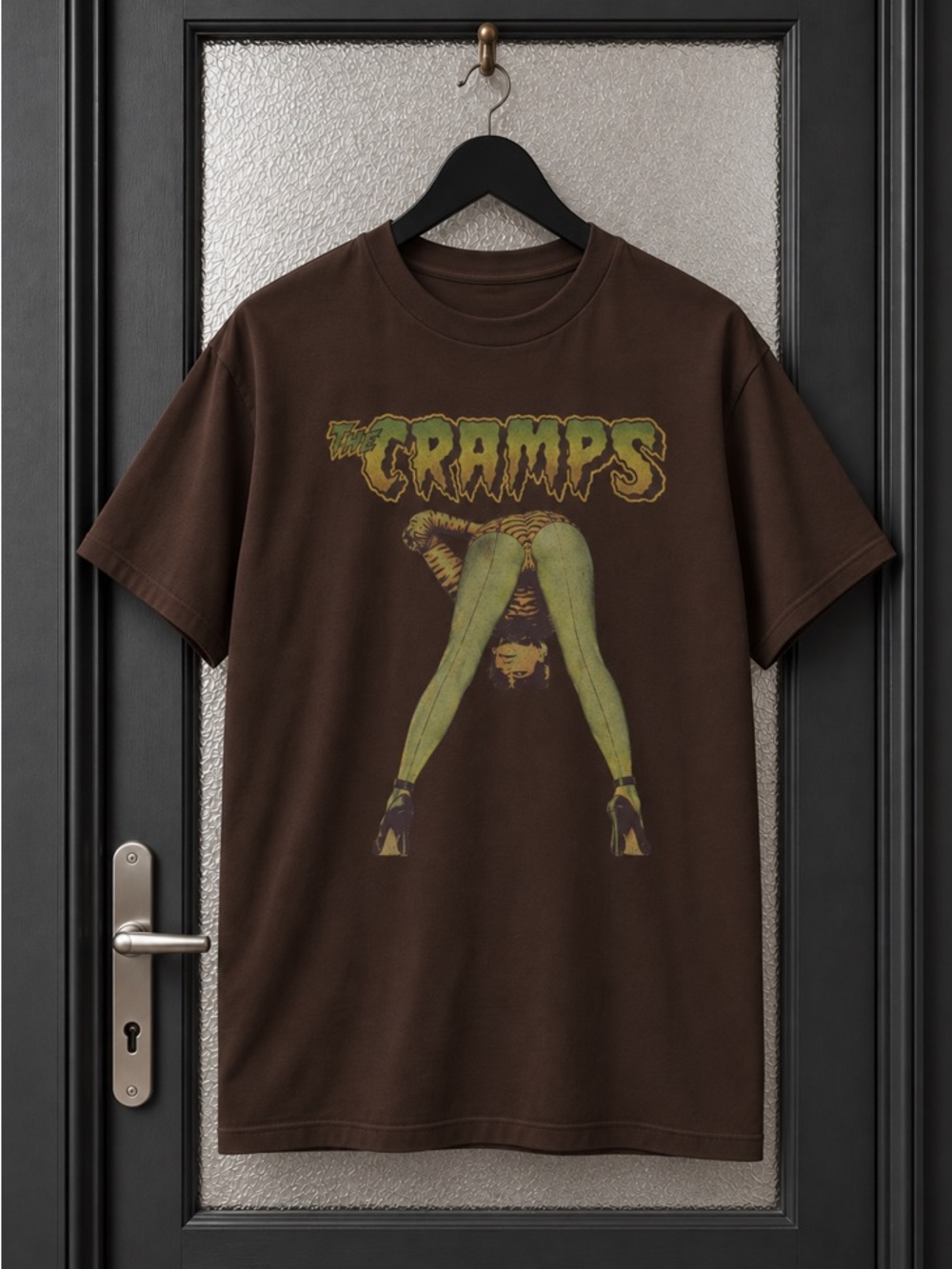 The Cramps Monster Legs Punk Rock Espresso Graphic T-Shirt